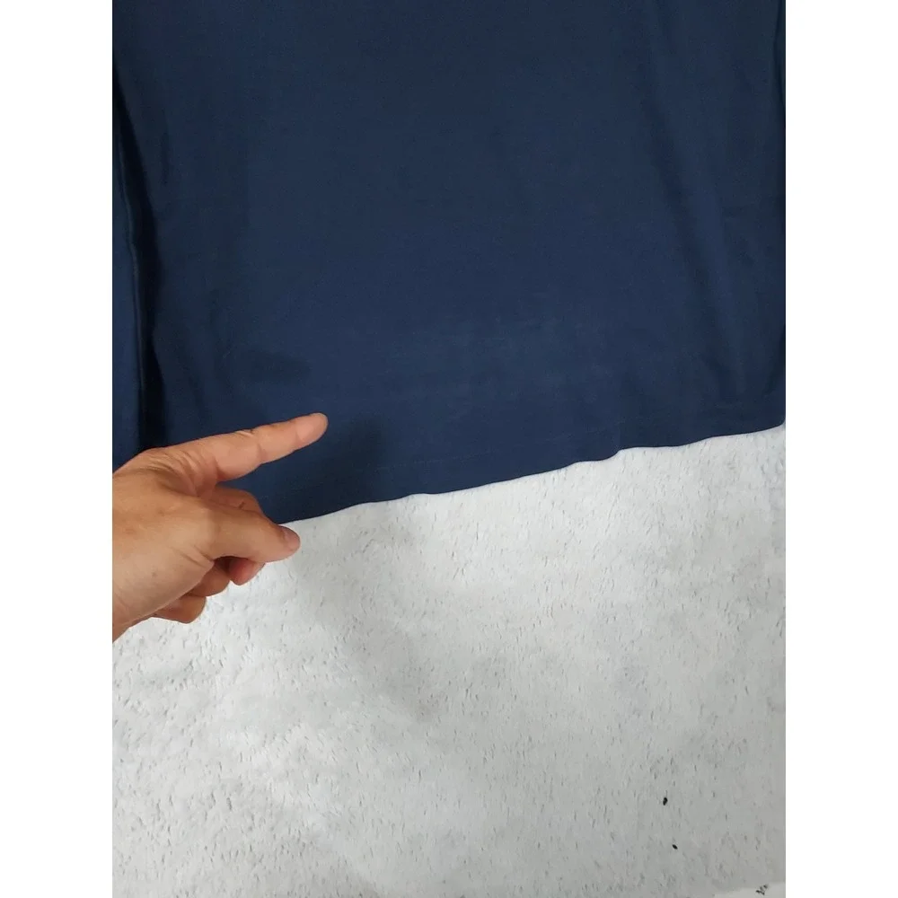 Polo Ralph Lauren Shirt Men XL Pima Soft Touch Long Sleeve Navy Blue  Flesh Pony